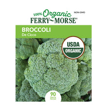 Load image into Gallery viewer, Broccoli De Cicco Organic Seeds