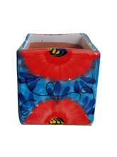 Load image into Gallery viewer, Hand Painted "Mini Madrid Red Daisy" Ceramic Pots
