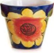 Load image into Gallery viewer, Hand Painted "Mini Madrid Sunflower" Ceramic Pots
