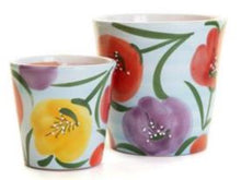 Load image into Gallery viewer, Hand Painted "Mini Madrid Tulip" Ceramic Pots
